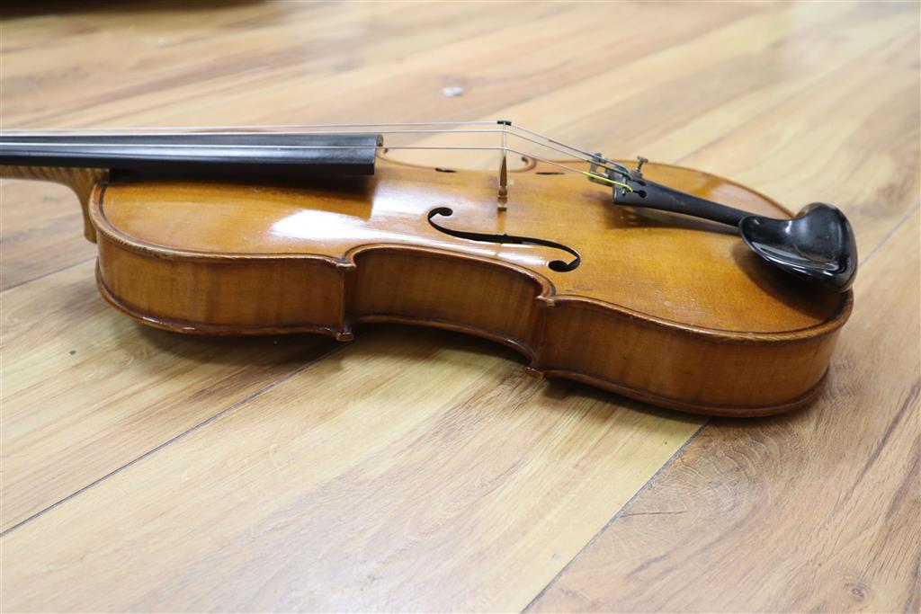 A Hidalgo violin (in Boosey & Hawkes Ltd case) with bow